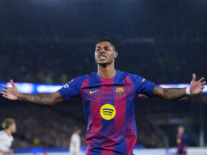 El delantero británico del Barcelona Marcus Rashford. EFE / Alejandro García