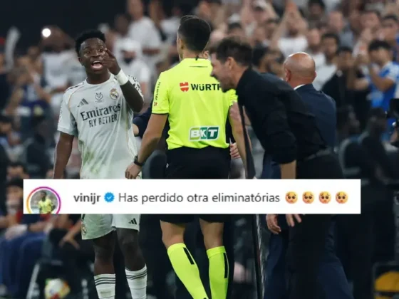 La respuesta de Vinicius al 'Cholo' Simeone vía Instagram. Foto: MARCA