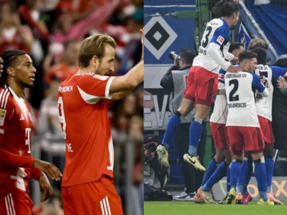 El jugador inglés Harry Kane, del Bayern Múnich, (3-I) celebra el 5-0 durante el partido de la Bundesliga que han jugado FC Bayern Munich y Hamburger SV en Múnich, Alemania. EFE/EPA/RONALD WITTEK El jugador del Hamburgo Ransford Koenigsdoerffer celebra el 1-1 durante el partido de la Bundesliga que han jugado SV Hamburg y Borussia Dortmund en Hamburgo, Alemania. EFE/EPA/FABIAN BIMMER