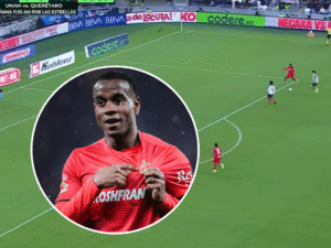 Golazo del jugador de Toluca, Helinho, ante Monterrey en el Clausura 2026. Captura de pantalla.