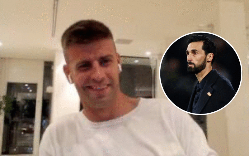 Gerard Piqué reacciona a la eliminación del Real Madrid ante Albacete. Captura de pantalla.