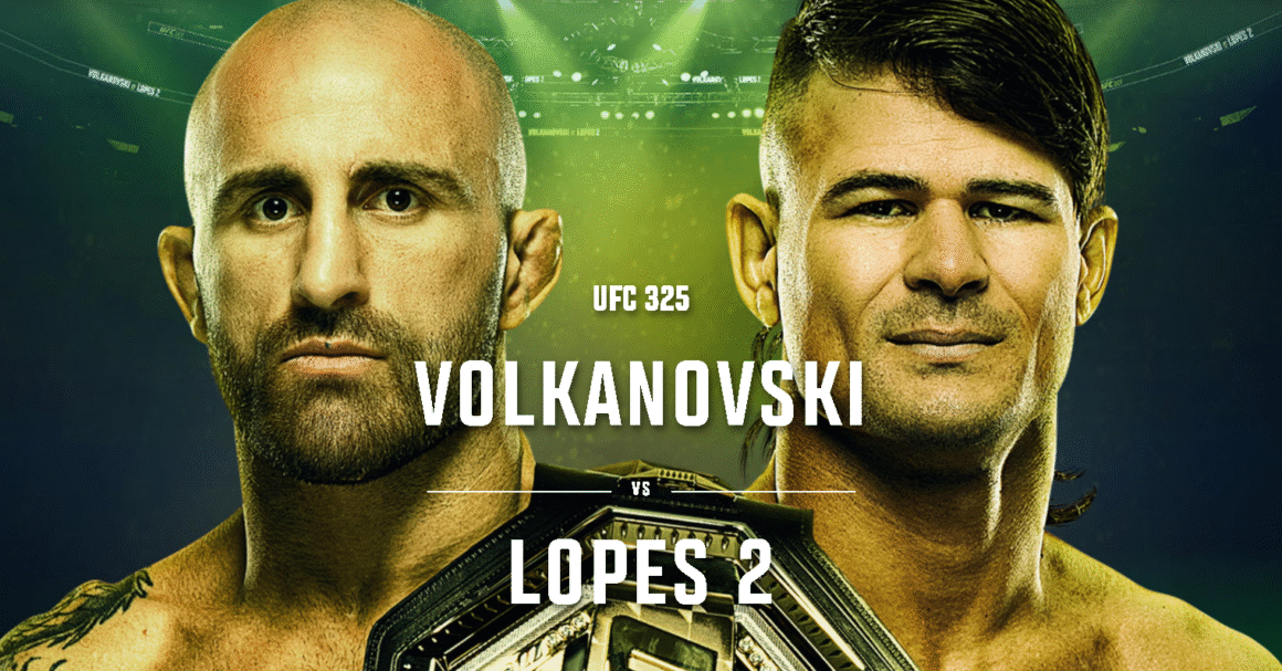 UFC: Volkanovski vs. Lopes 2. Captura de pantalla.
