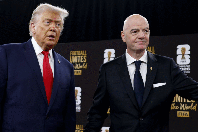 Mundial 2026: Donald Trump y Gianni Infantino. Foto de archivo.