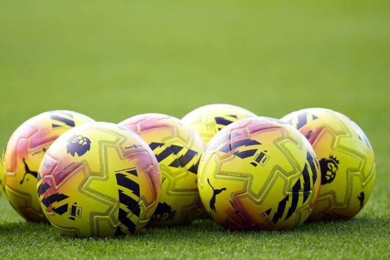 Balones Puma antes de un partido de Premier League. EFE/EPA/TIM KEETON