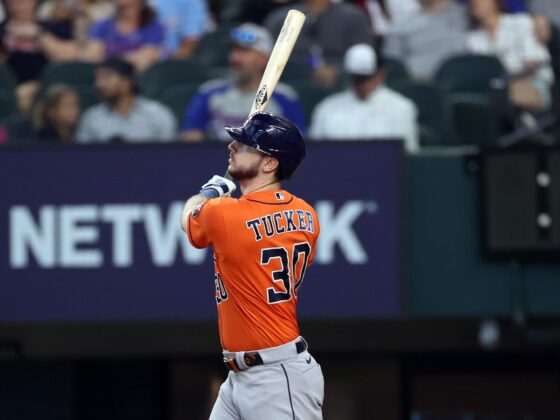 Fotografía de archivo del estelar jardinero Kyle Tucker, quien este jueves ha sido anunciado como nuevo refuerzo de los Dodgers de Los Angeles. EFE/EPA/ADAM DAVIS