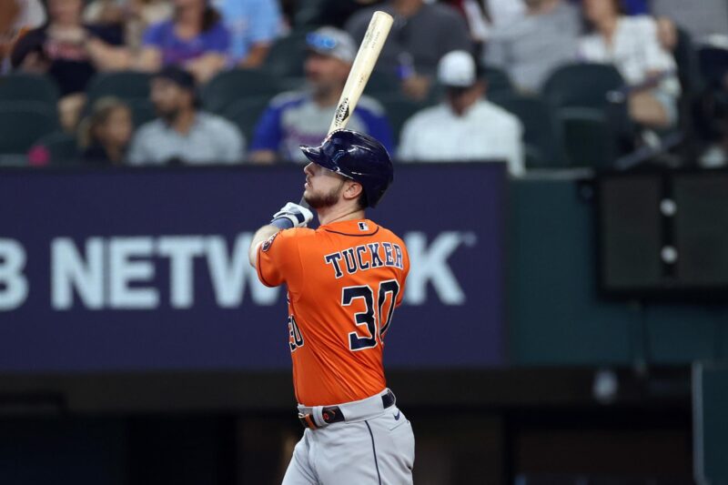Fotografía de archivo del estelar jardinero Kyle Tucker, quien este jueves ha sido anunciado como nuevo refuerzo de los Dodgers de Los Angeles. EFE/EPA/ADAM DAVIS