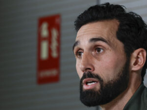 El nuevo entrenador del Real Madrid, Álvaro Arbeloa, durante su conferencia de prensa de este martes. EFE/JJ Guillén