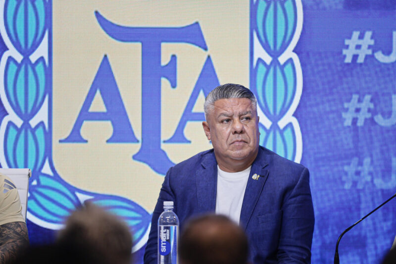 El presidente de la Asociación del Fútbol Argentino (AFA), Claudio Tapia, en una imagen de archivo. EFE/ Luciano González