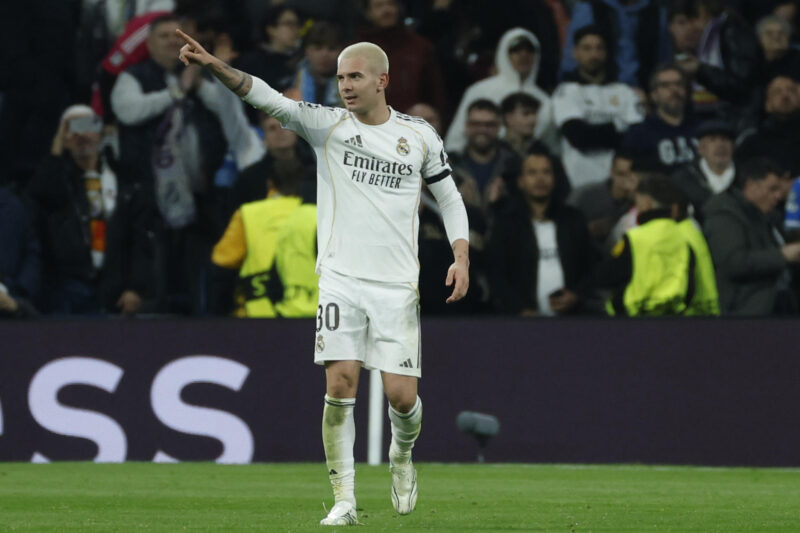 El delantero argentino del Real Madrid Franco Mastantuono en foto de la semana pasada de Juanjo Martín. EFE