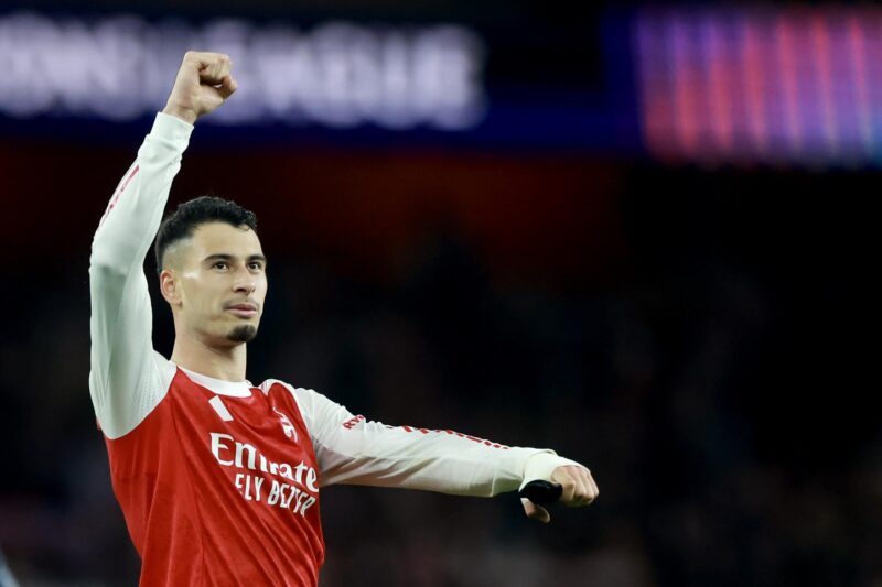 El jugador del Arsenal Gabriel Martinelli en foto de archivo de NEIL HALL. EFE/EPA