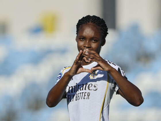 La defensa colombiana del Real Madrid C.F. Femenino, Linda Caicedo en el estadio Alfredo Di Stéfano en Madrid en foto de archivo de Sergio Pérez