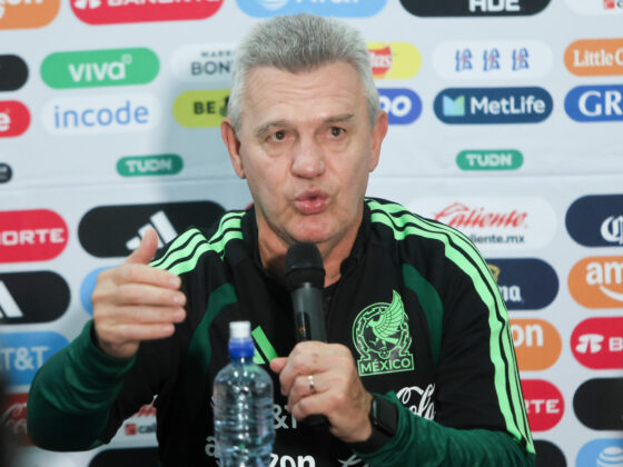 El seleccionador de México, Javier Aguirre, habló este sábado con periodistas a propósito del partido amistoso con el equipo de Bolivia en Santa Cruz. EFE/ Juan Carlos Torrejón