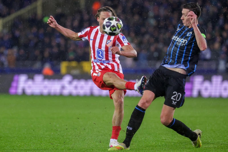 Atlético de Madrid deja escapar la ventaja ante un Brujas indomable