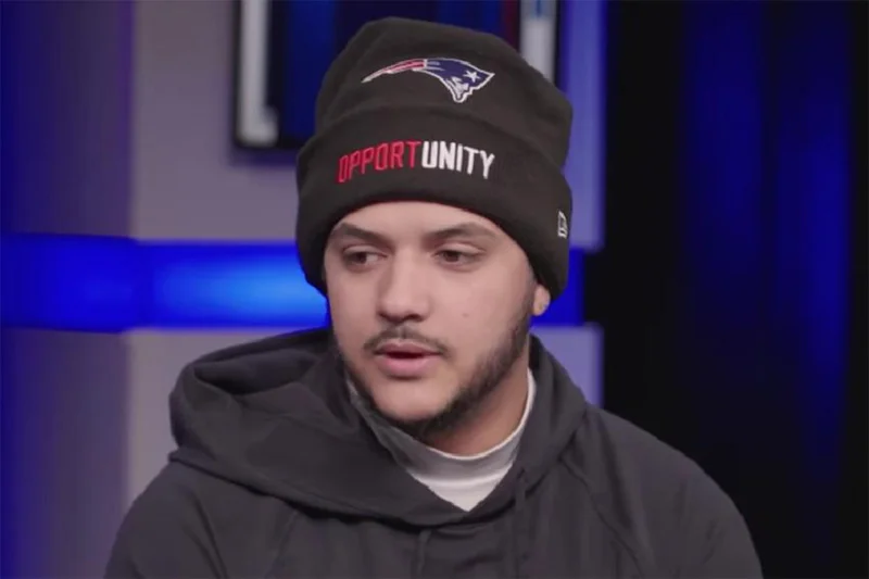 Andy Borregales, pateador de los New England Patriots