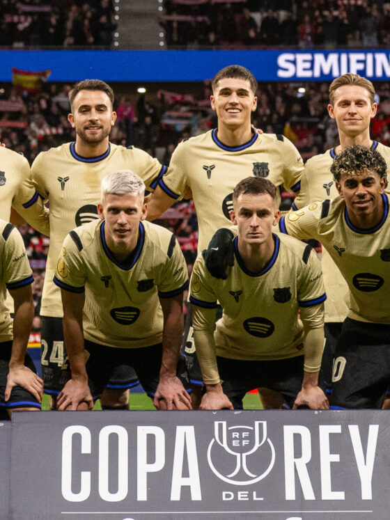 Jugadores del Barcelona en la previa del partido de la Copa del Rey contra el Atlético de Madrid. @FCBarcelona_es
