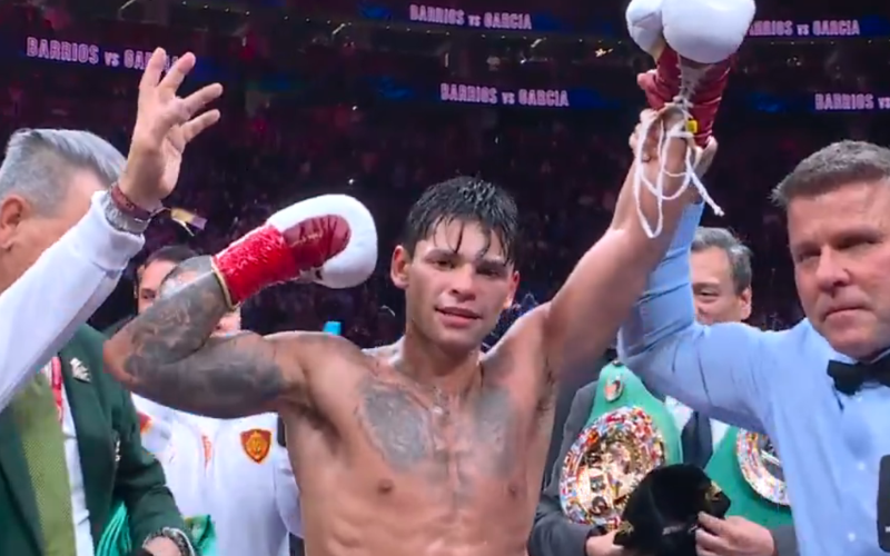 Ryan García, nuevo campeón de peso welter de CMB. Captura de pantalla.