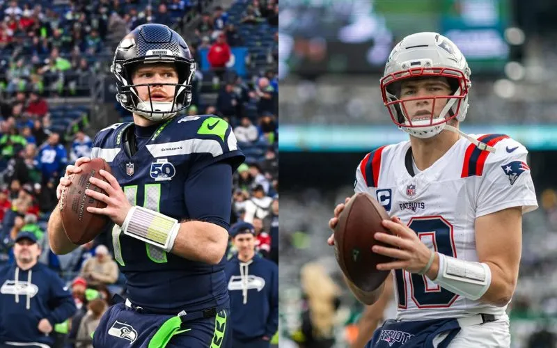 Super Bowl LX: Seahawks vs. Patriots. 08/02/2026. Instagram: @patriots - @seahawks