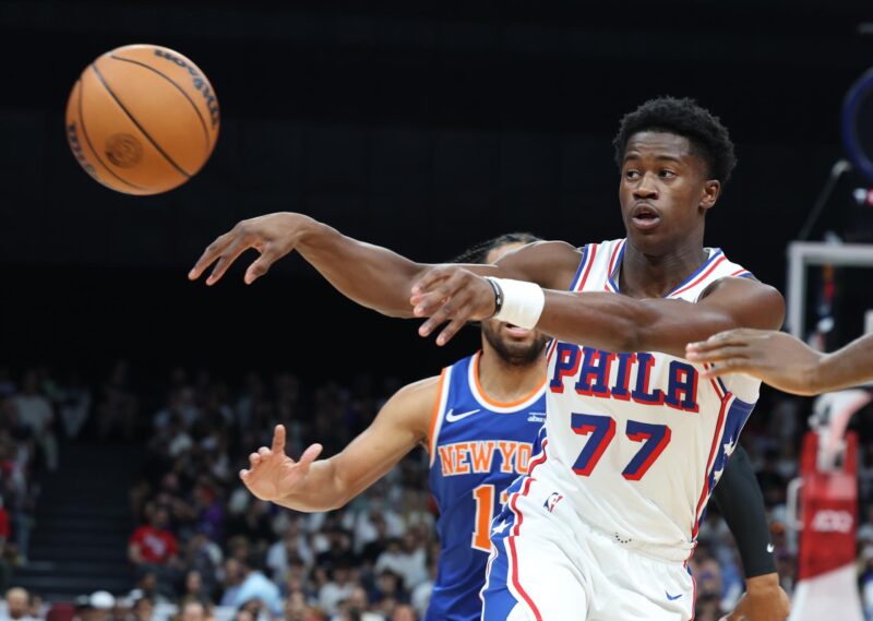Foto de archivo de VJ Edgecombe, de los Philadelphia 76ers. EFE/EPA/ALI HAIDER SHUTTERSTOCK OUT