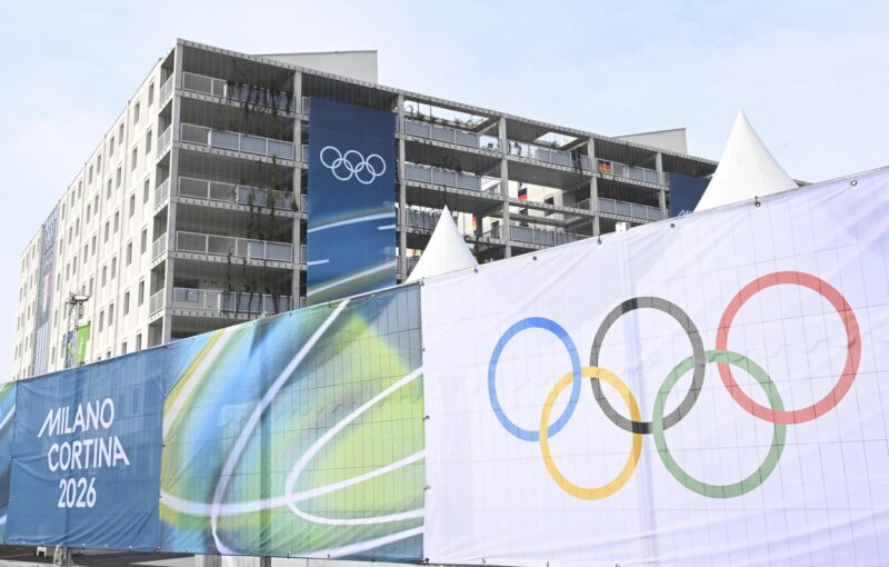La Villa Olímpica en Milán, Italia. Los Juegos Olímpicos de Invierno Milán-Cortina 2026 se celebrarán del 6 al 22 de febrero de 2026. (Italia) EFE/EPA/DANIEL DAL ZENNARO