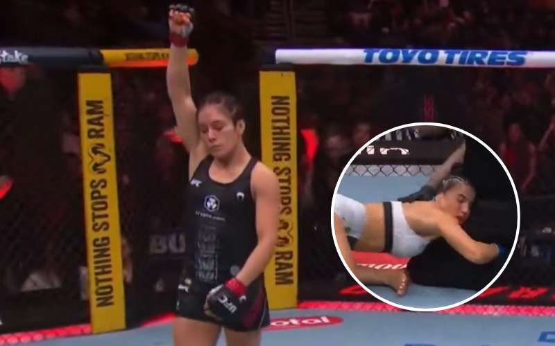Alexa Grasso KO frente a Maycee Barber. Captura de pantalla.
