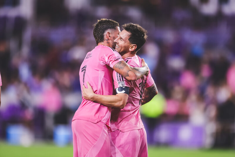 Messi celebrando su gol con Inter Miami. Foto: Inter Miami.