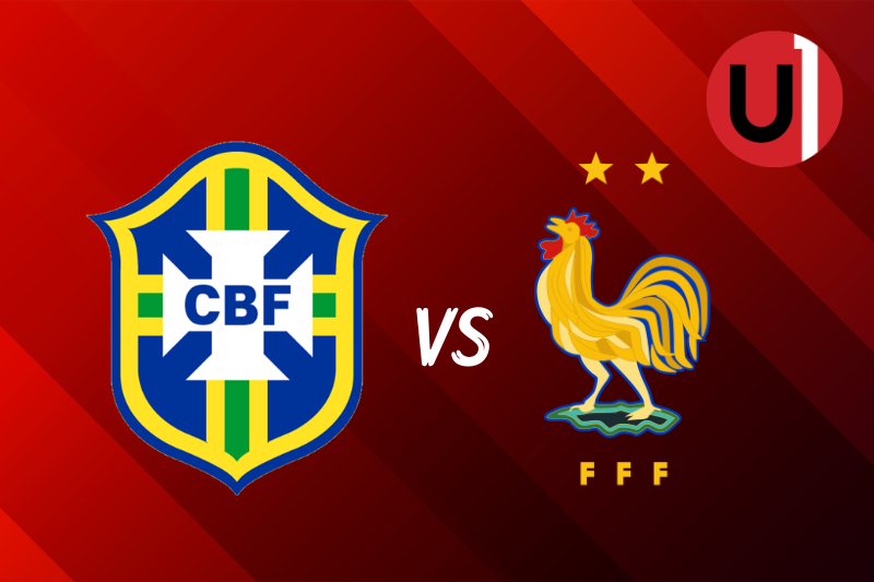 Brasil 1-2 Francia Resultado final