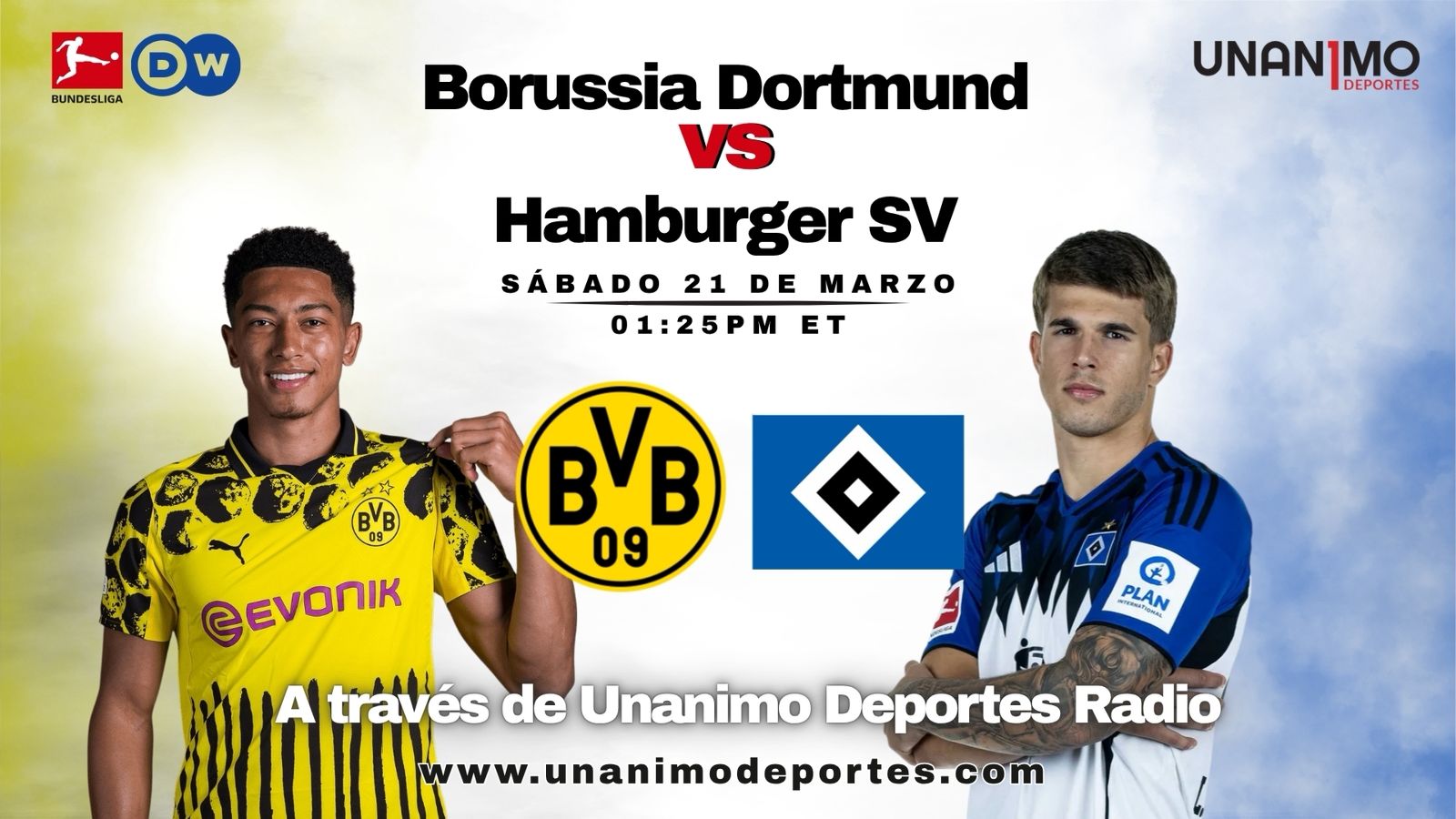 Borussia Dortmund vs Hamburgo EN VIVO por Unanimo Deportes Radio