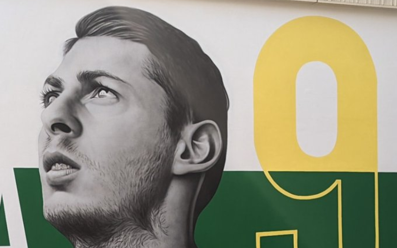 Mural de Emiliano Sala. Foto: X (@FCNantes)