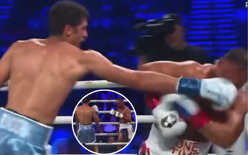 Sebastian Fundora derrota a Keith Thurman y retiene el cinturón. Captura de pantalla (PBC)