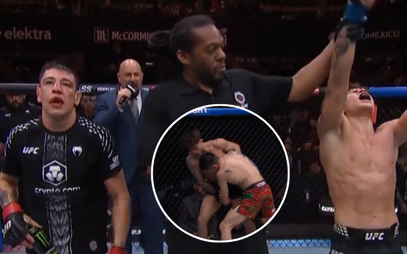 Derrota de Brandon Moreno ante Kavanagh. / Captura de pantalla