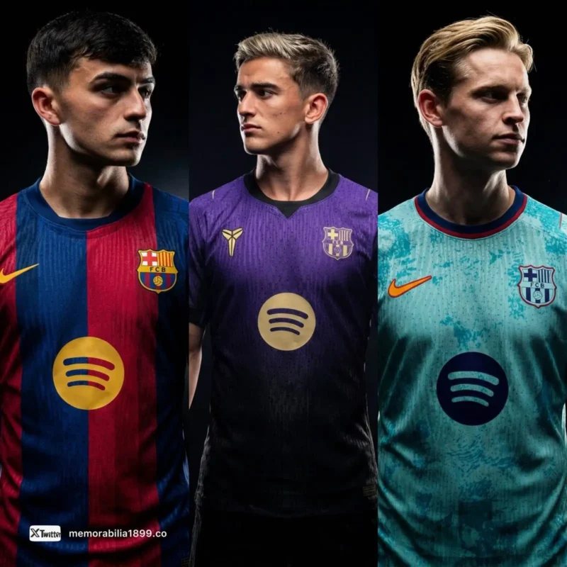 FOTOS Se filtró la camiseta del FC Barcelona para la próxima temporada Las tres camisetas del FC Barcelona 2026/27. Foto: FootyHeadlines