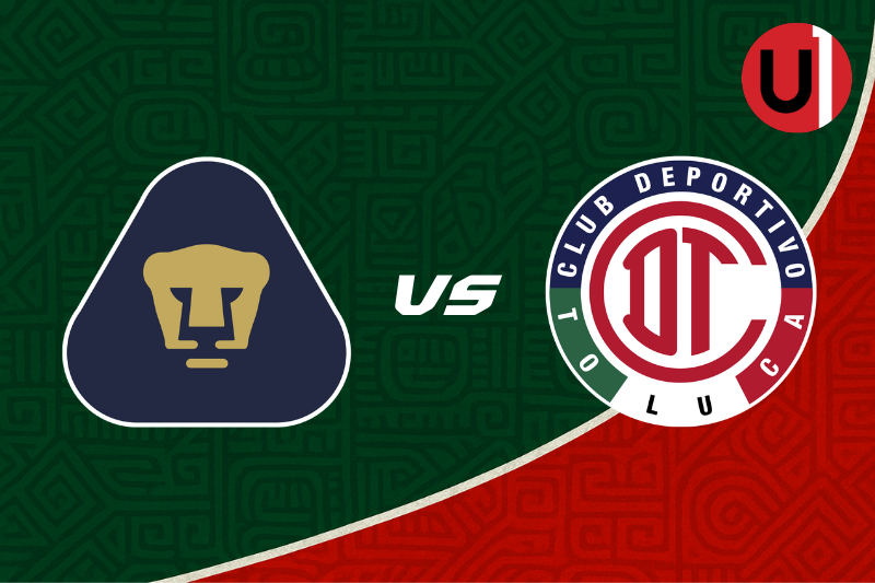 Pumas vs Toluca EN VIVO: Dónde ver, horarios y alineaciones