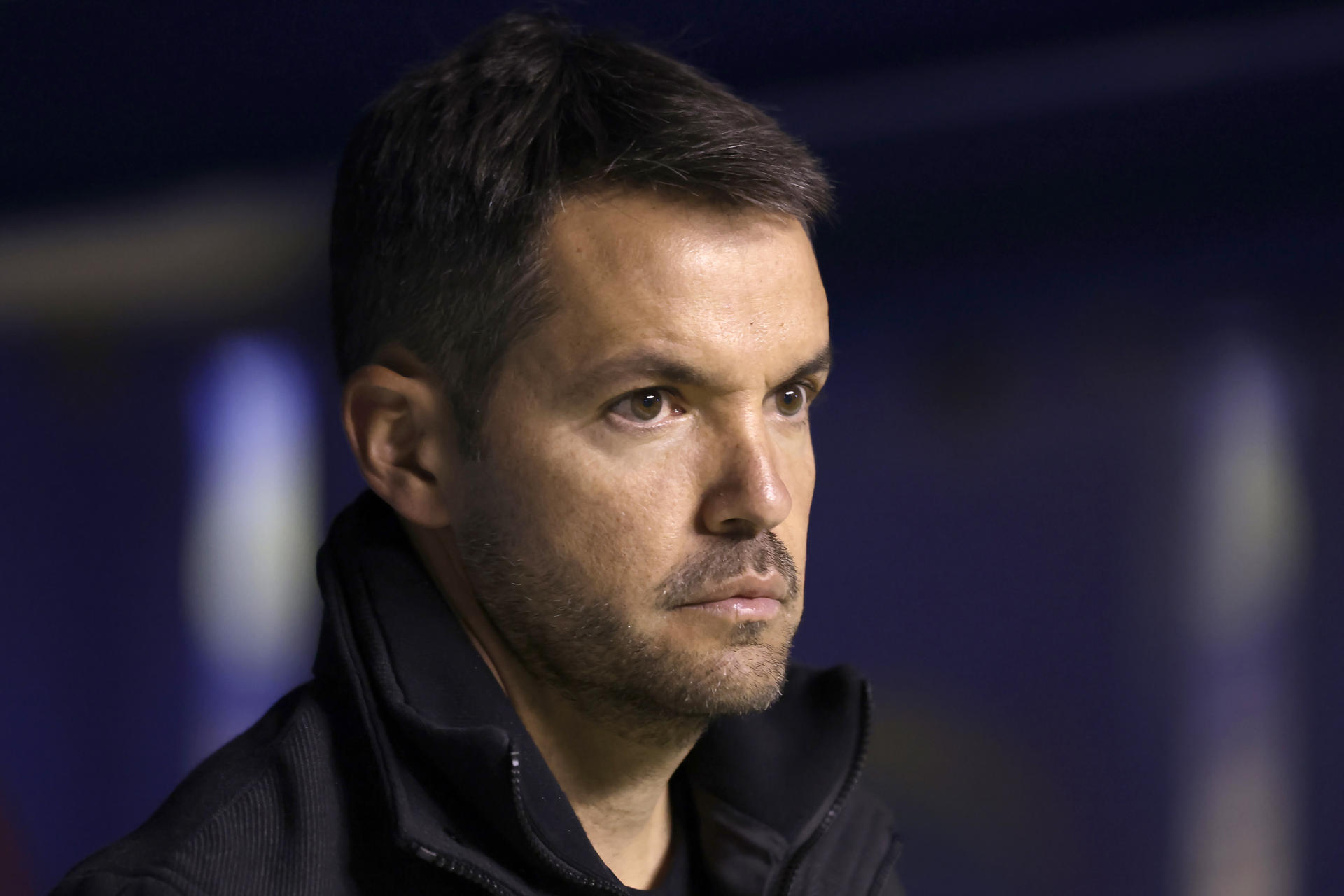 Fotografía de archivo donde aparece el entrenador del Cruz Azul Nicolás Larcamón. EFE/ Hilda Ríos