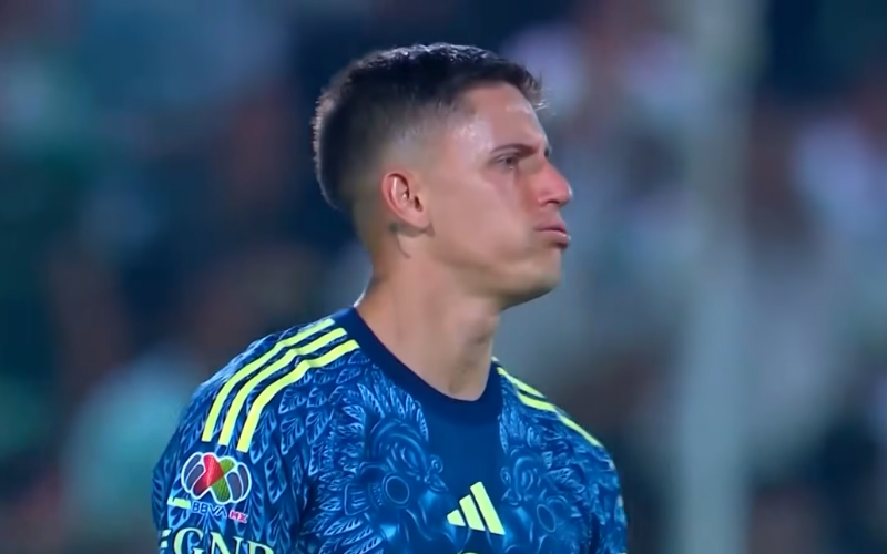 Se le escapa la victoria al América frente a Santos Laguna. Captura de pantalla (TUDN).