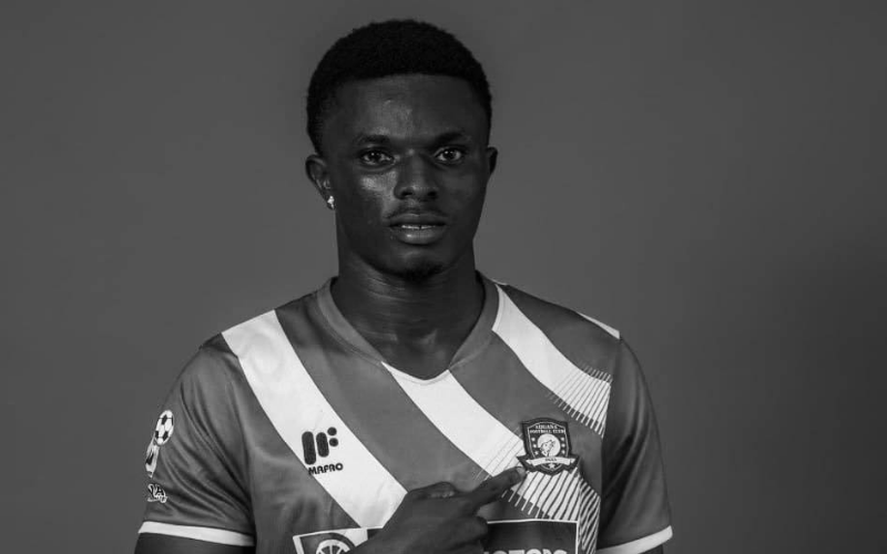 Dominic Frimpong, jugador de fútbol de Ghana, fue asesinado. Foto (X: @Aduana_fc)