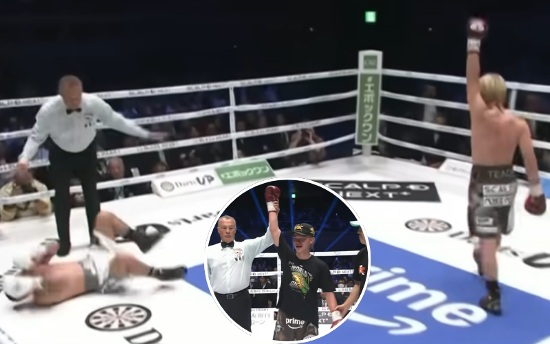Tenshin Nasukawa derrotó al "Gallo" Estrada. Captura de pantalla (ESPN).