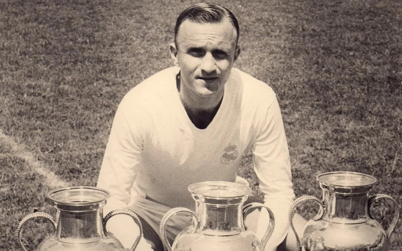 José Santamaría, histórico jugador uguuayo. Foto: (Real Madrid).