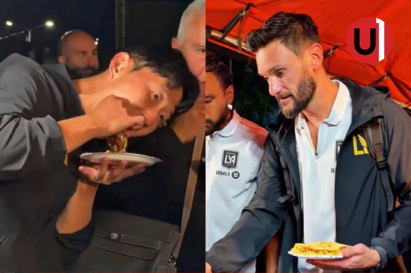 ¡La postal del día! Heung-Min Son y Hugo Lloris comiendo tacos