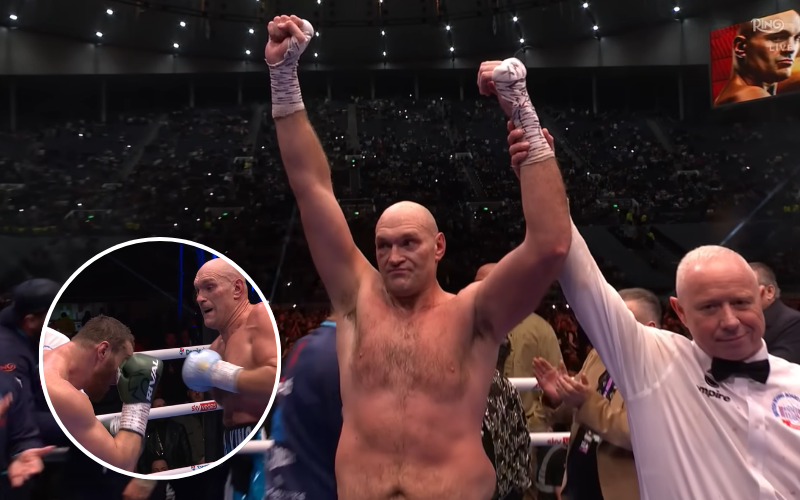 Tyson Fury derrota a Arslanbek Makhmudov por decisión unánime. Captura de pantalla (Netflix).