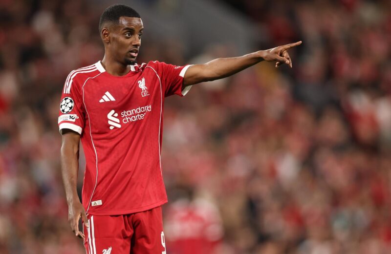 El delantero sueco del Liverpoo Alexander Isak. EFE/EPA/ADAM VAUGHAN