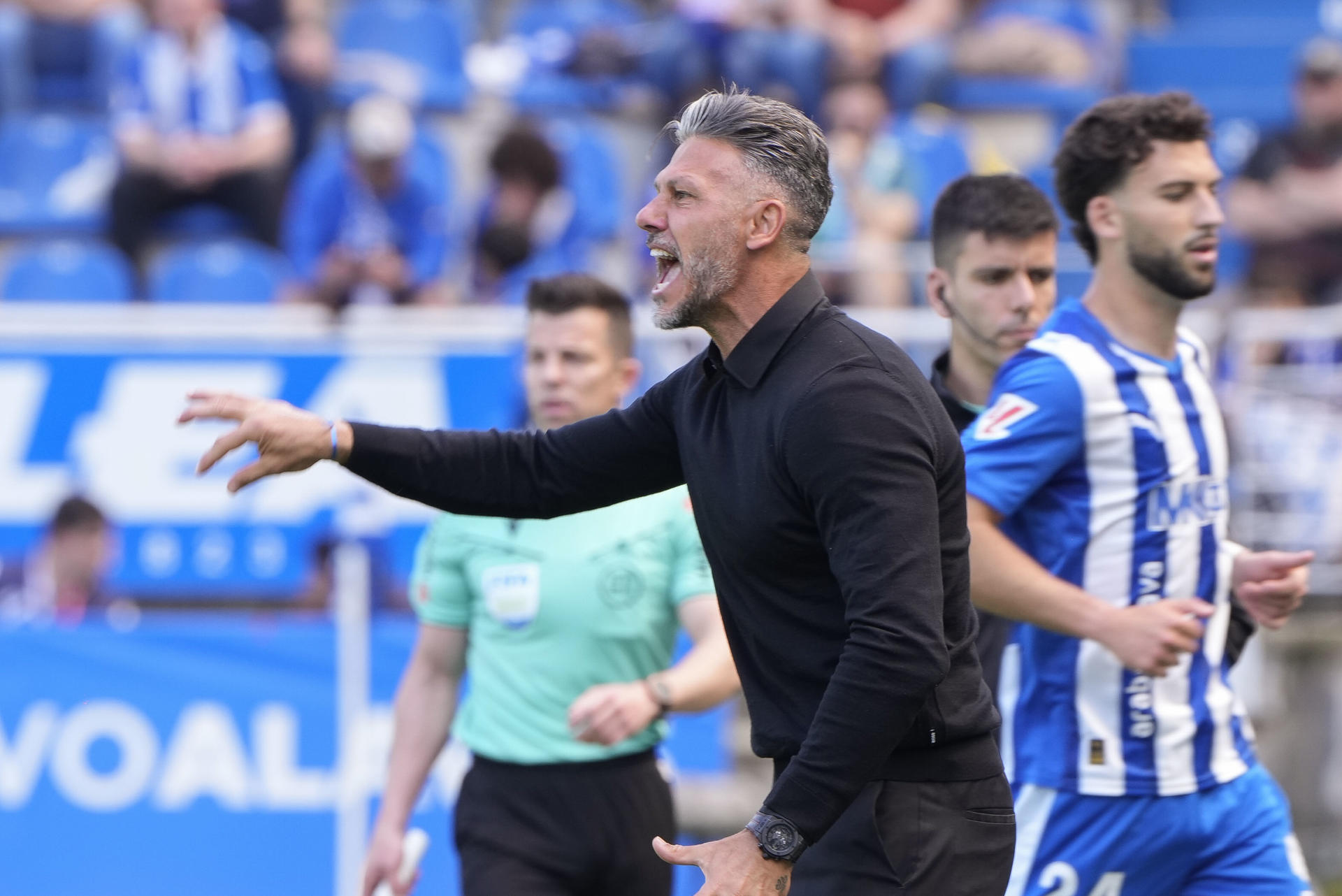 El entrenador del Mallorca, Martín Gastón Demichelis, durante el partido de LaLiga contra el Mallorca, disputado el pasado 25 de abril. EFE/Adrian Ruiz Hierro