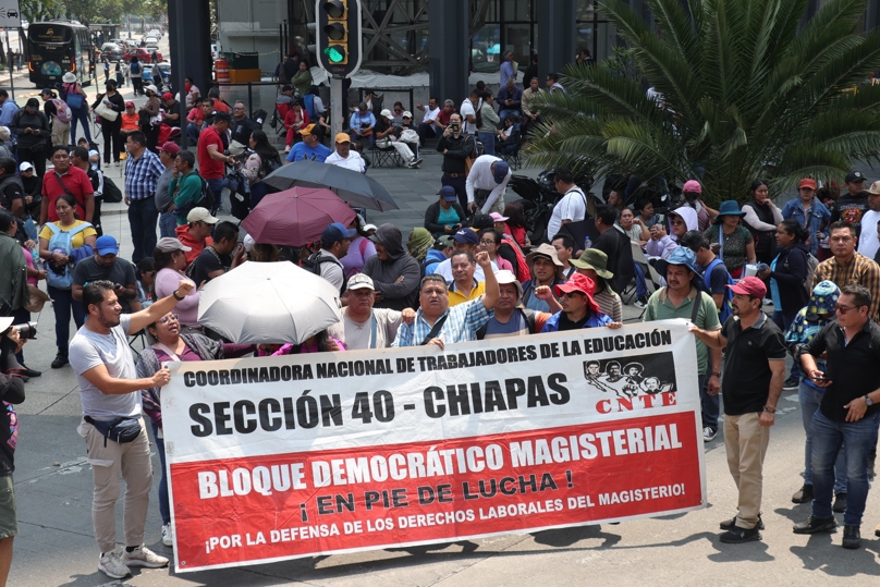 CNTE escala protestas con bloqueos en CDMX a las puertas del Mundial CNTE escala protestas con bloqueos en CDMX a las puertas del Mundial