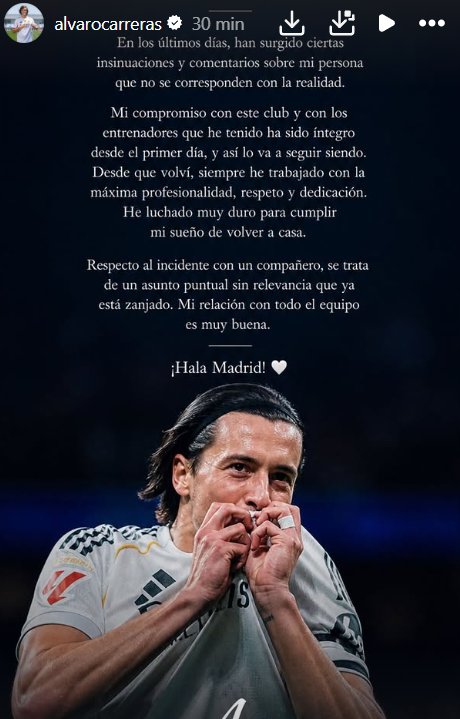 Jugador del Real Madrid confirmó pelea interna: “Fue un hecho puntual” Jugador del Real Madrid confirmó pelea interna: “Fue un hecho puntual”