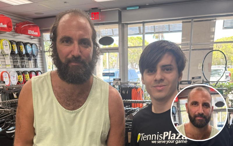 Fotografía de Gonzalo Higuaín con un aficionado, alterada con inteligencia artificial. Captura de pantalla.