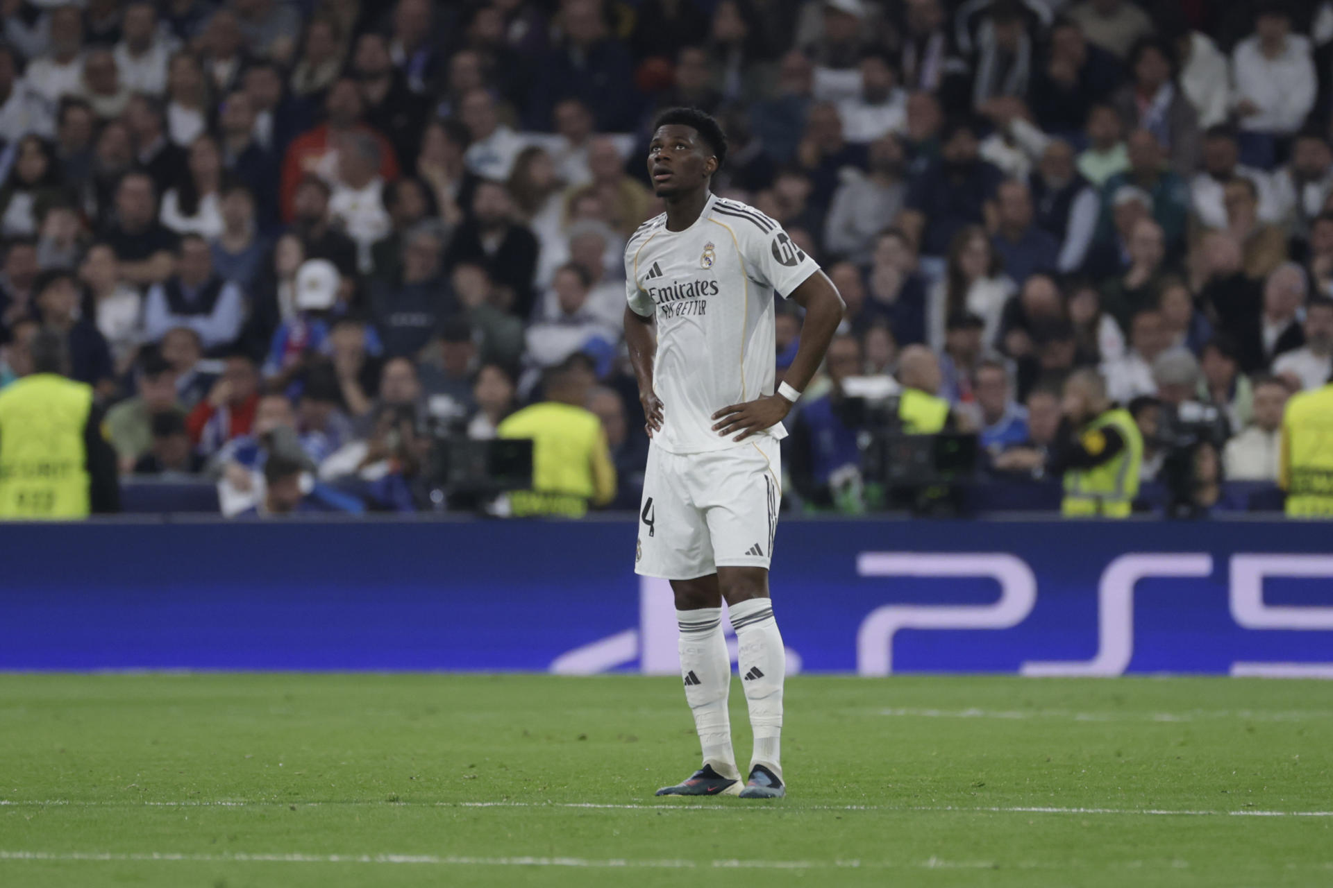 El centrocampista del Real Madrid Aurélien Tchouaméni en foto de archivo de Juanjo Martín. EFE