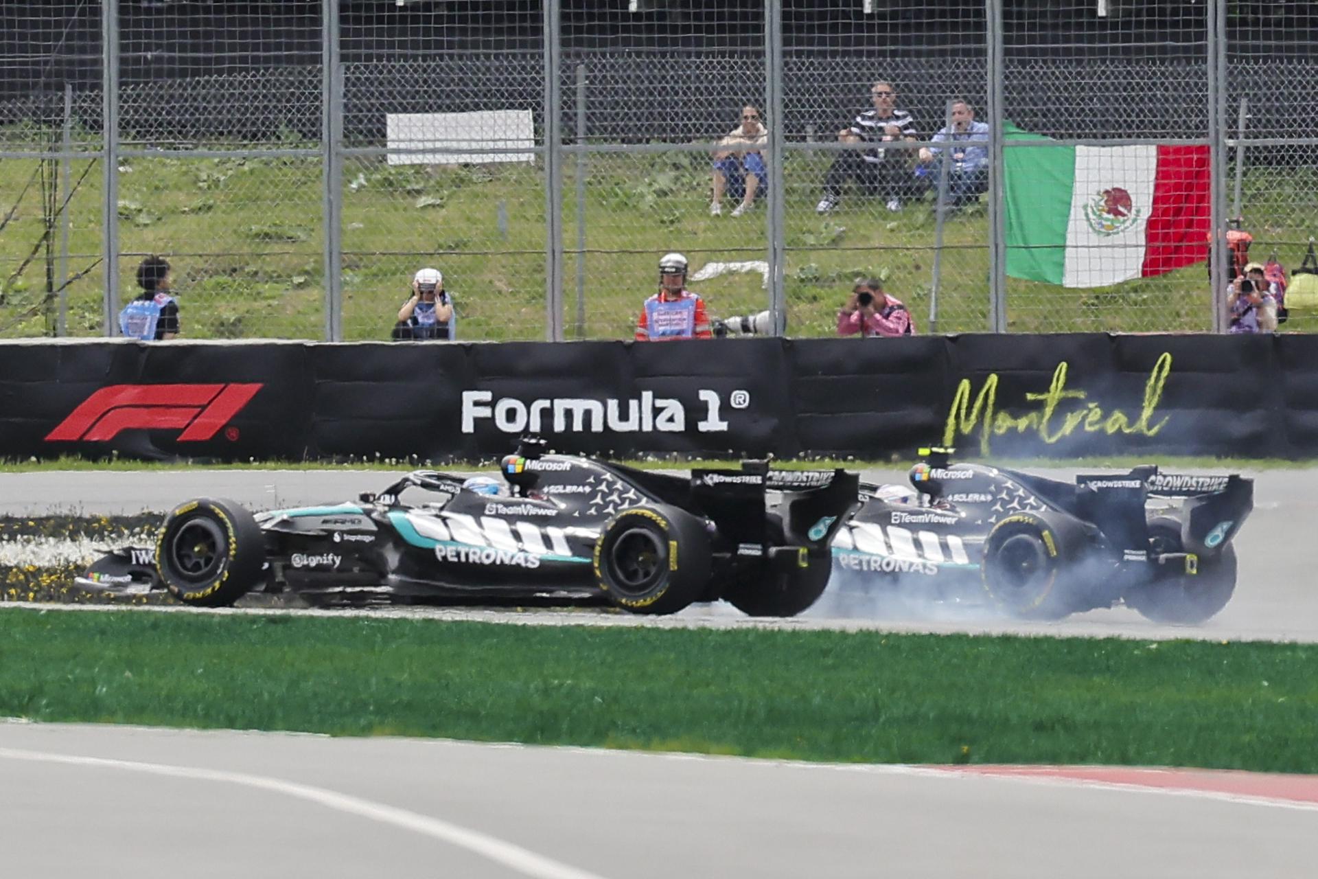 El inglés George Russell (Mercedes) en la prueba sprint del Gran Premio de Canadá EFE/EPA/CRISTOBAL HERRERA-ULASHKEVICH