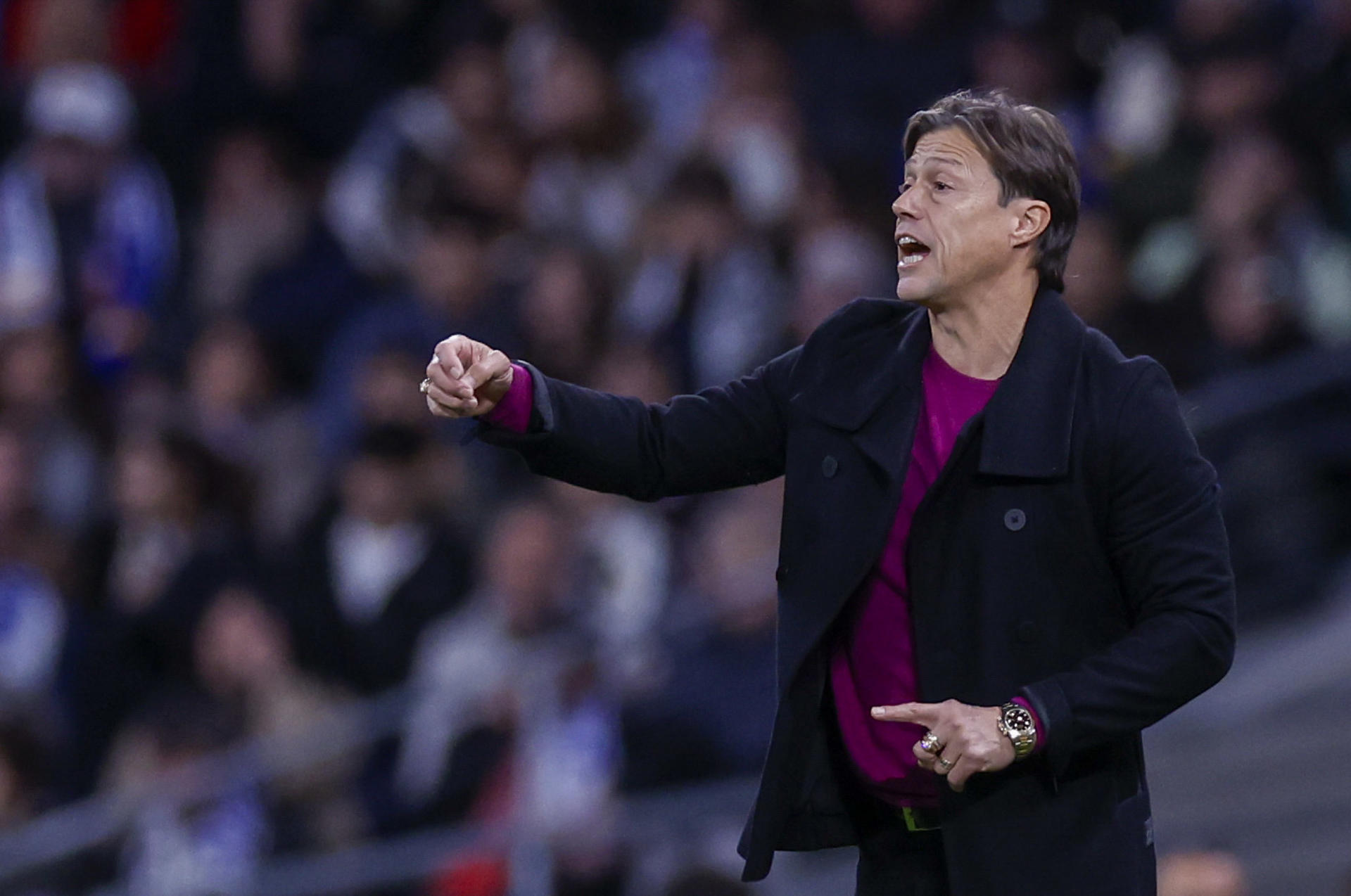Matías Almeyda, técnico de los Rayados del Monterrey