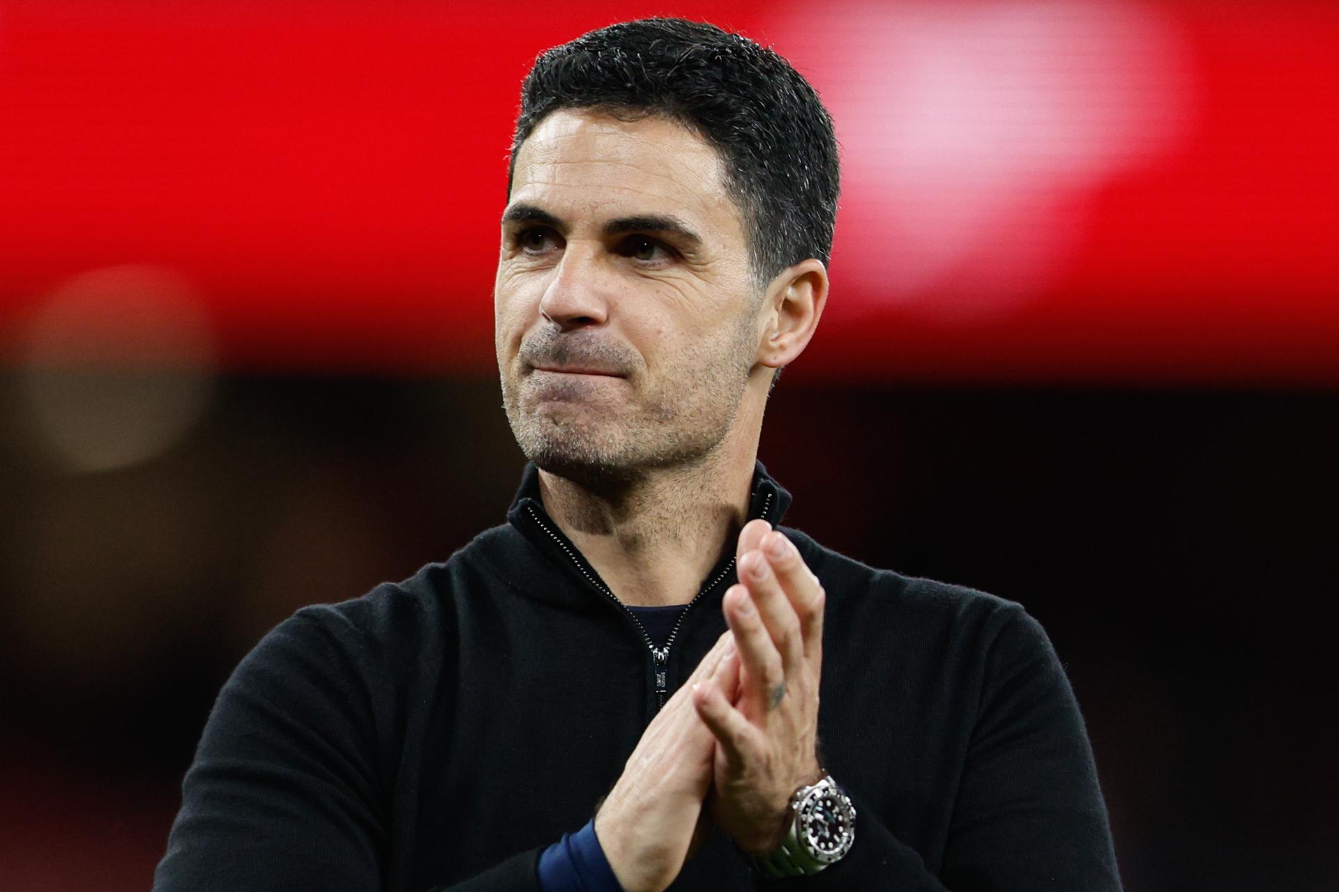 El entrenador del Arsenal Mikel Arteta. EFE/EPA/DAVID CLIFF