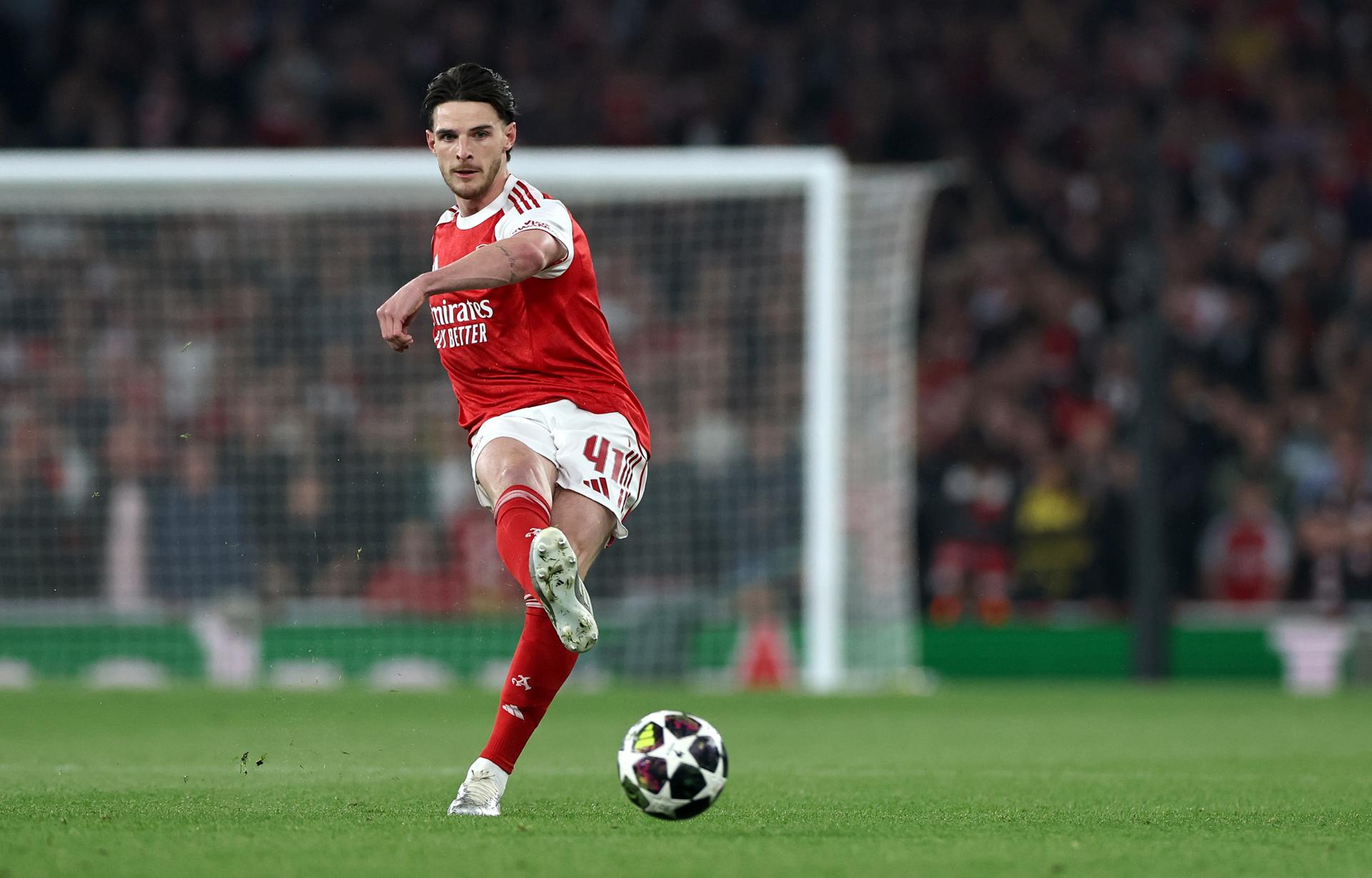 Declan Rice durante el partido de la vuelta de semifinales de la UEFA Champions League que han jugado Arsenal FC y Atletico de Madrid, en Londres, Reino Unido. EFE/EPA/NEIL HALL