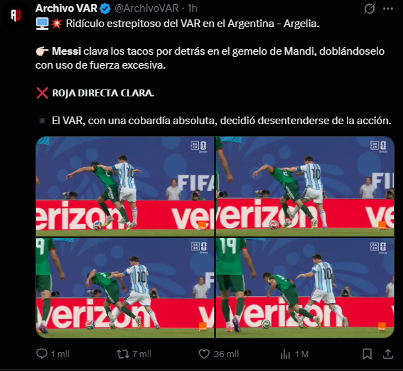 "Siguen robando": redes explotan contra Messi y Argentina tras triunfo "Siguen robando": redes explotan contra Messi y Argentina tras triunfo
